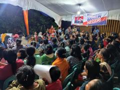 Hujan Deras Tak Halangi Antusias Warga Labuh Baru Barat Hadiri Kampanye Agung Nugroho